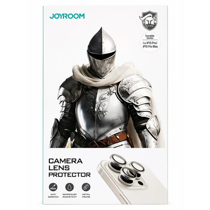 Joyroom İphone 15 Pro /15 Pro Max ile Uyumlu Kamera Premium Lens Koruyucu