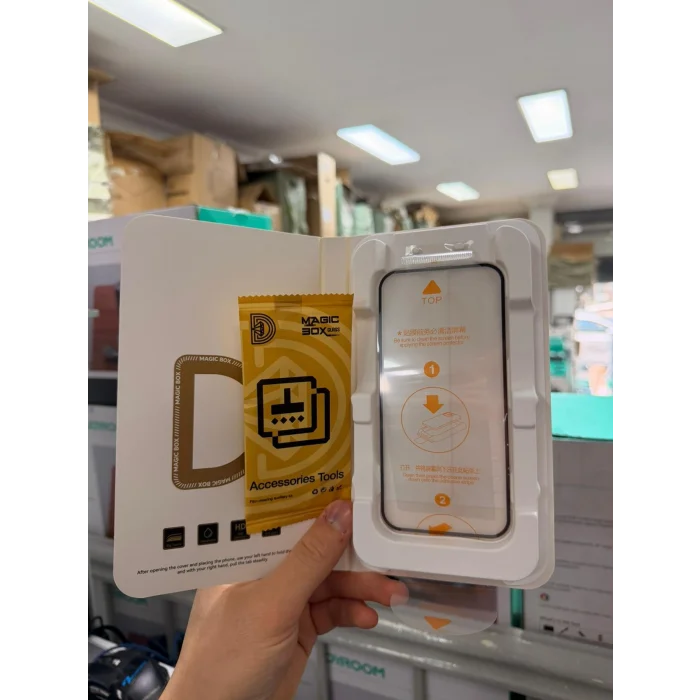 Magic Box Kurulum Aparatlı İphone 16 Pro Anti Statik Cam