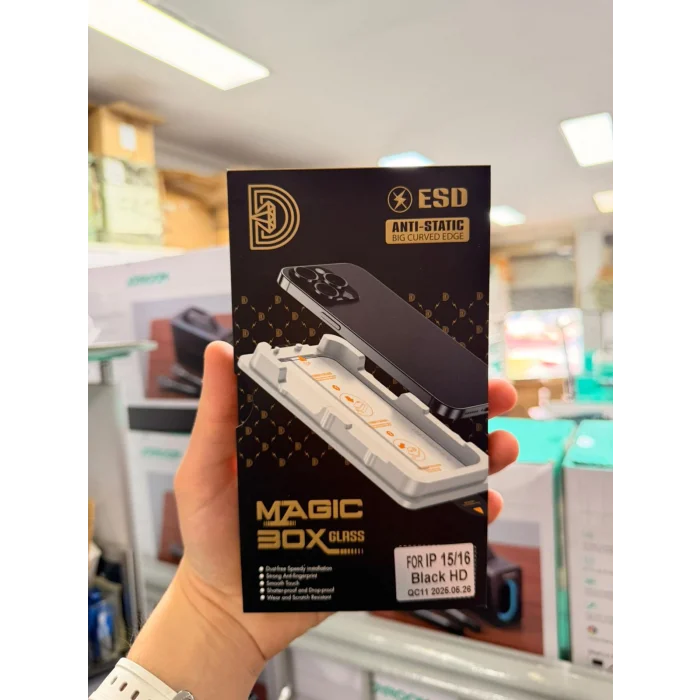 Magic Box Kurulum Aparatlı İphone 15-16 Anti Statik Cam