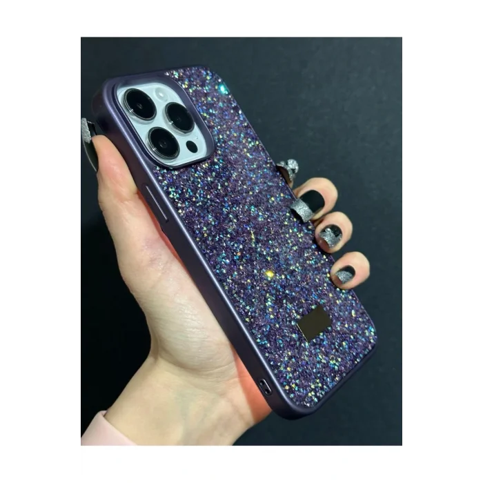 İphone 11 Uyumlu Sw İnce Taşlı Elmas Işıltılı Telefon Kılıfı