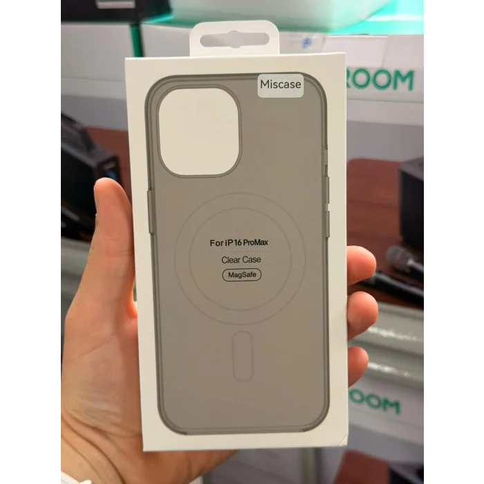 İphone 16 Pro ile Uyumlu Magsafe Özellikli Kristal Netlik Sararmaz PC Clear Case
