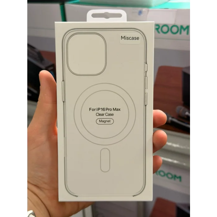 İphone 16 Pro ile Uyumlu Magsafe Özellikli Kristal Netlik Sararmaz PC Clear Case