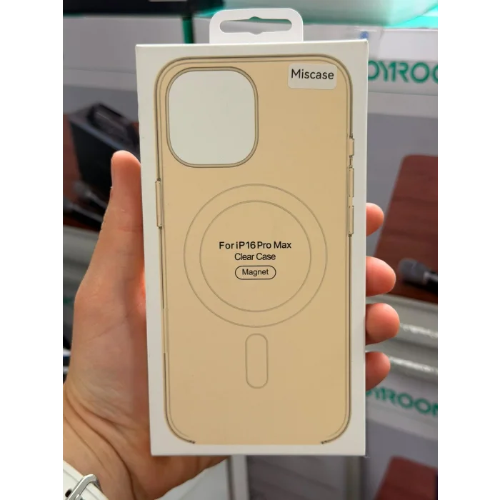 İphone 16 Pro ile Uyumlu Magsafe Özellikli Kristal Netlik Sararmaz PC Clear Case