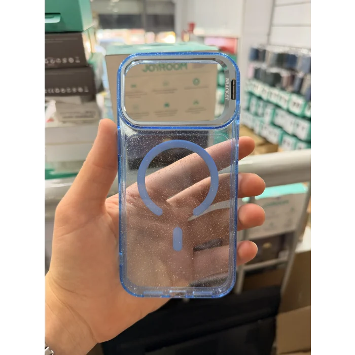 iPhone 17Pro-18 Pro Uyumlu Star Simli Standlı Magsafe Kılıf