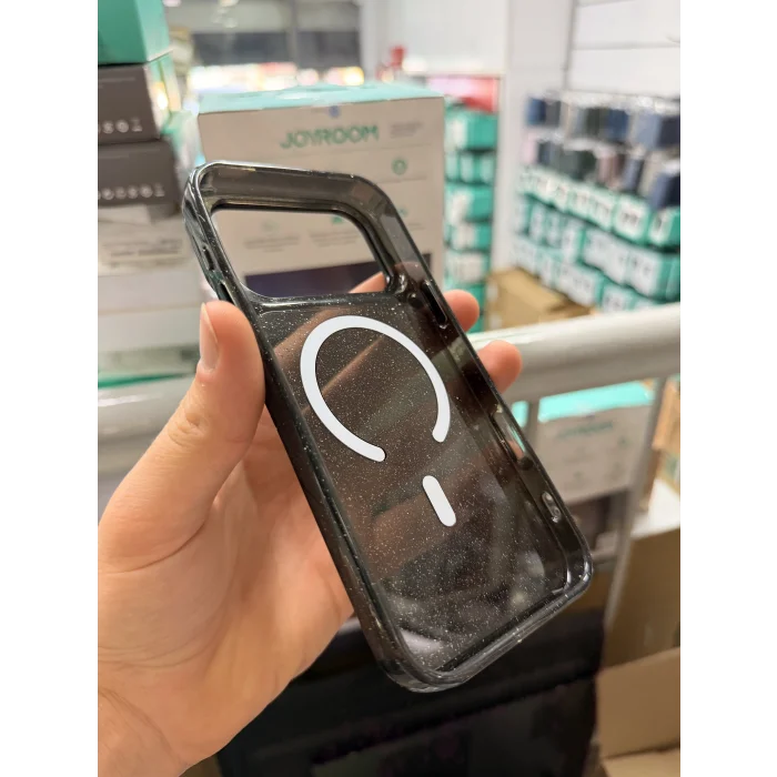 iPhone 17Pro Max-18 Pro Max Uyumlu Star Simli Standlı Magsafe Kılıf