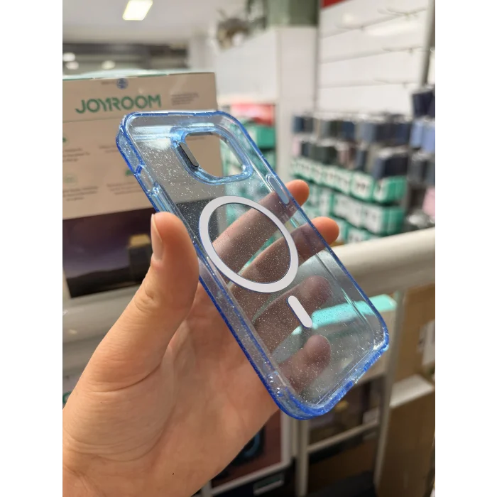 iPhone 13-14 Uyumlu Star Simli Standlı Magsafe Kılıf