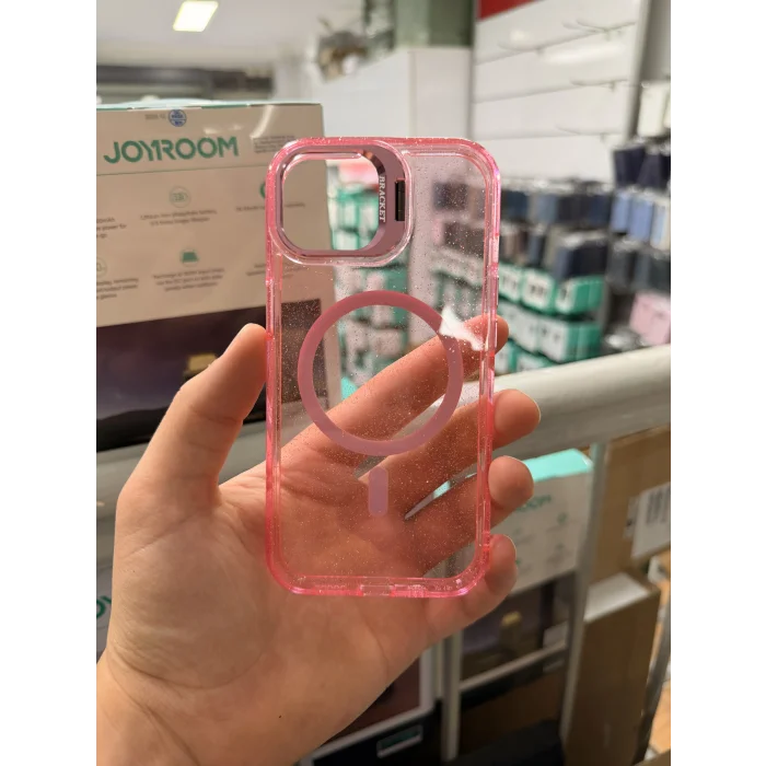 iPhone 15 Star Simli Standlı Magsafe Kılıf