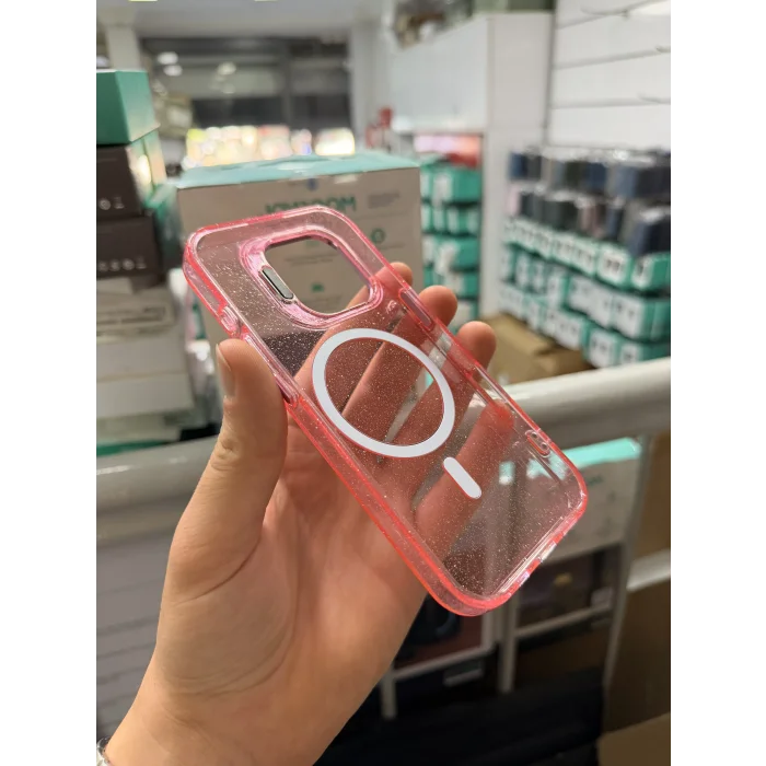 iPhone 16 Uyumlu Star Simli Standlı Magsafe Kılıf