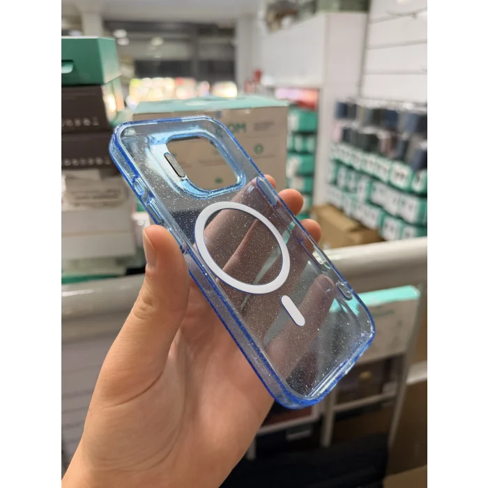iPhone 16 Uyumlu Star Simli Standlı Magsafe Kılıf