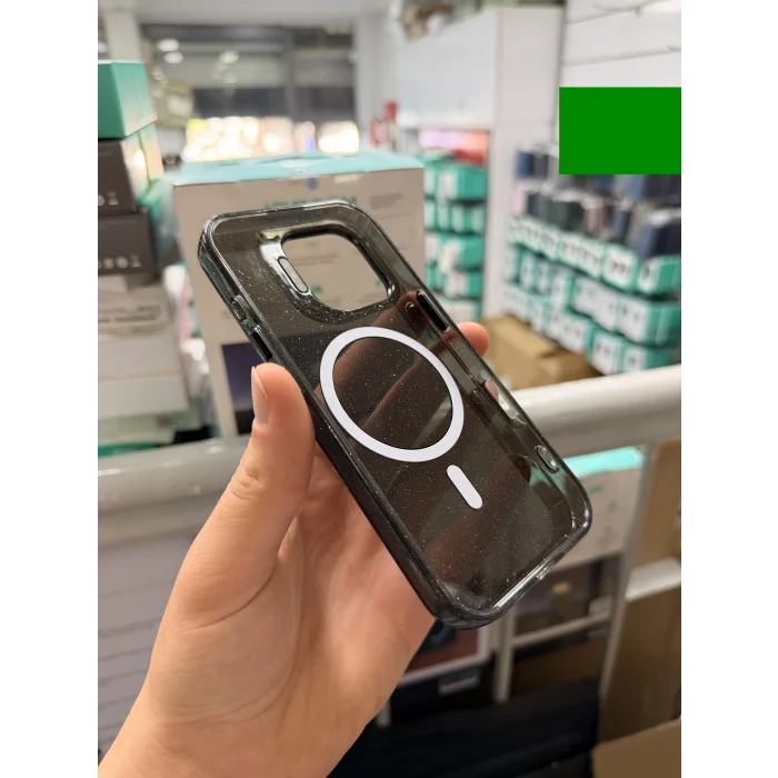 iPhone 17 Uyumlu Star Simli Standlı Magsafe Kılıf