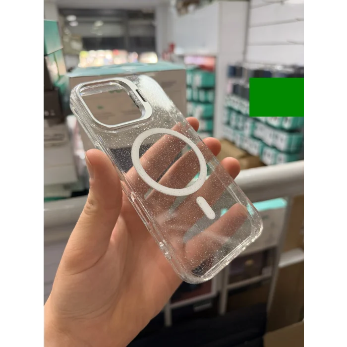 iPhone 17 Uyumlu Star Simli Standlı Magsafe Kılıf