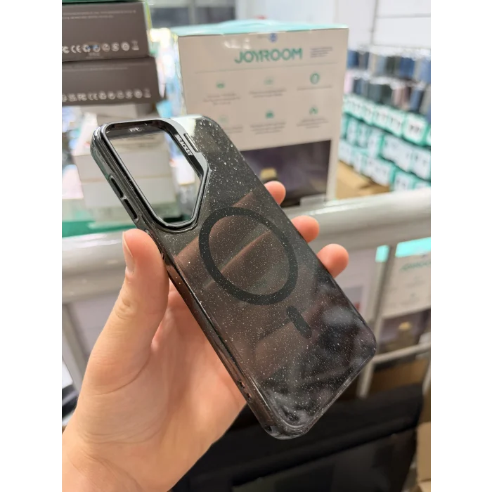 Samsung A18 Uyumlu Star Simli Standlı Magsafe Kılıf