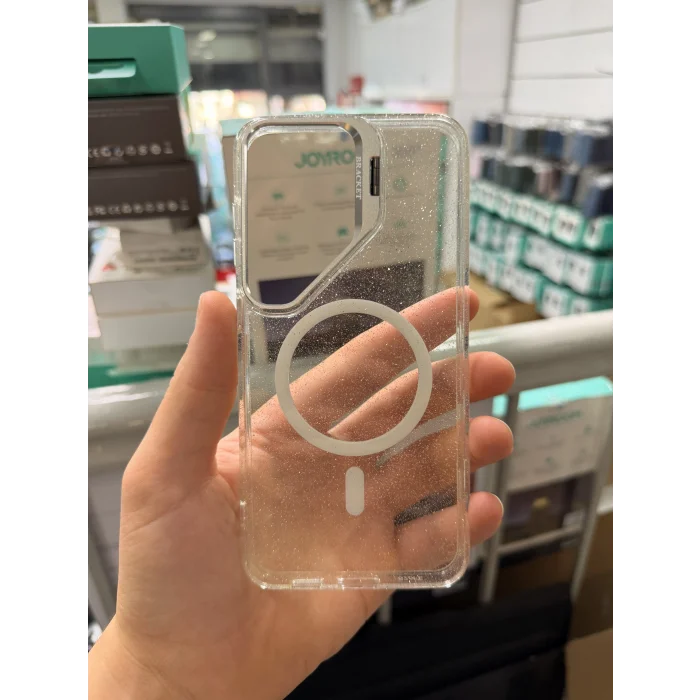 Samsung A57 Uyumlu Star Simli Standlı Magsafe Kılıf