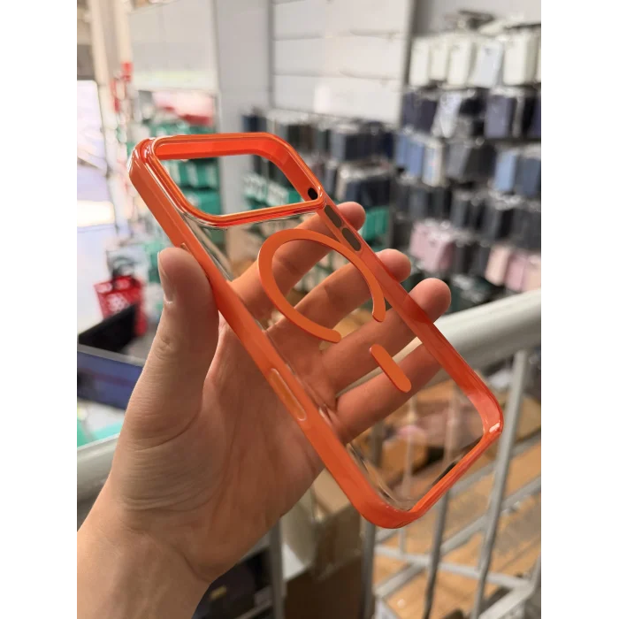 iPhone 18 Pro Hrf Magsafe Akıllı Tuşlu Sararmaz Kılıf