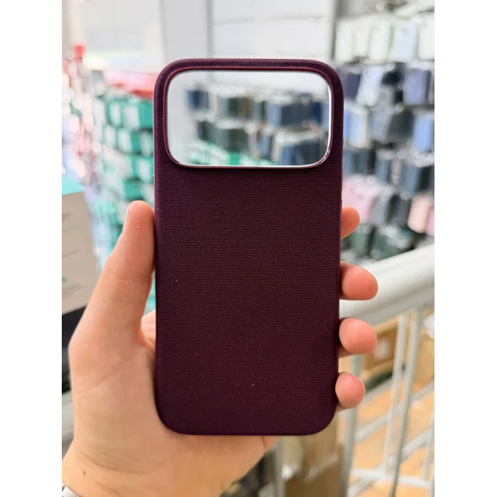 iPhone 17 Pro - 18 Pro Magsafe Uyumlu Mikrovoven Dokuma Kılıf