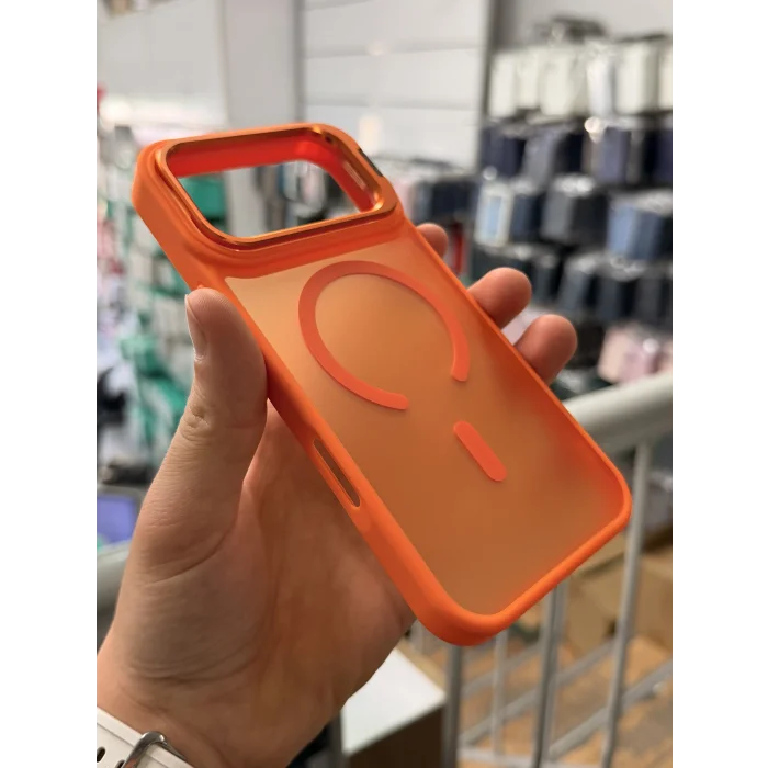 iPhone 18 Pro Max Aras Standlı Mat Buzlu Magsafe Kılıf