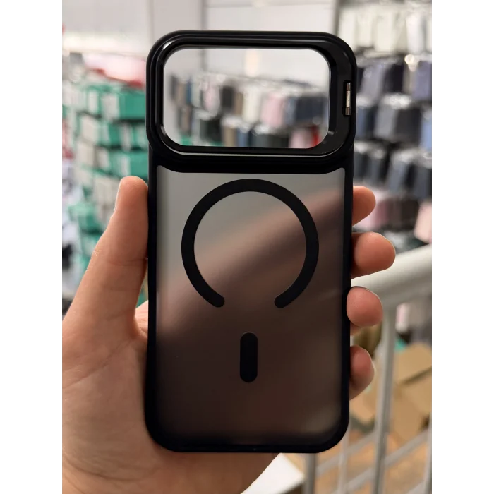 iPhone 18 Pro Aras Standlı Mat Buzlu Magsafe Kılıf
