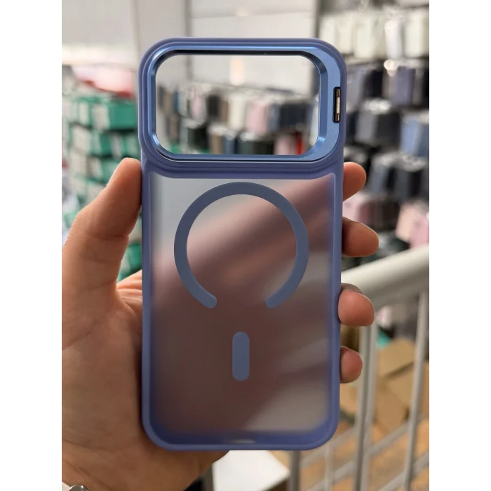 iPhone 18 Pro Aras Standlı Mat Buzlu Magsafe Kılıf