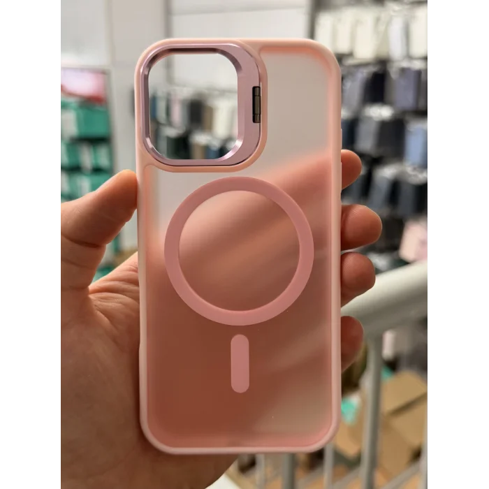 iPhone 17 Aras Standlı Mat Buzlu Magsafe Kılıf