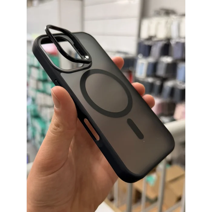 iPhone 16 Aras Standlı Mat Buzlu Magsafe Kılıf