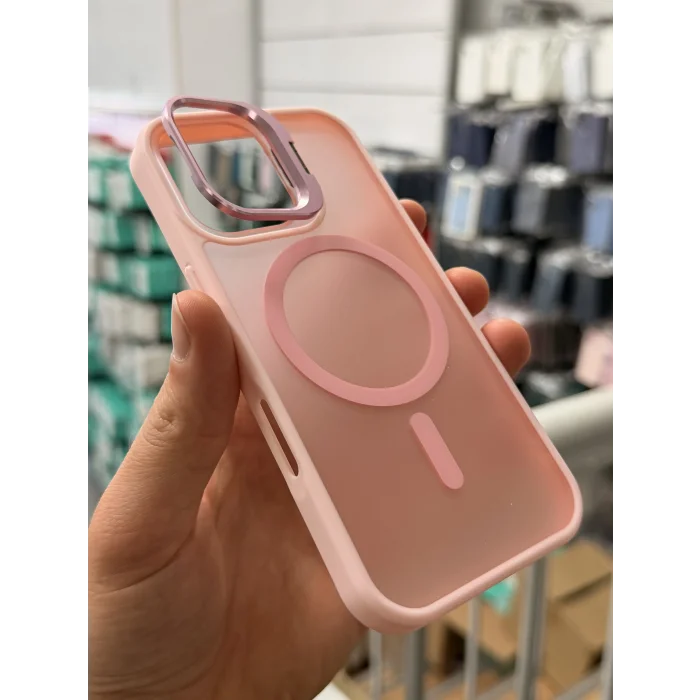 iPhone 16 Aras Standlı Mat Buzlu Magsafe Kılıf