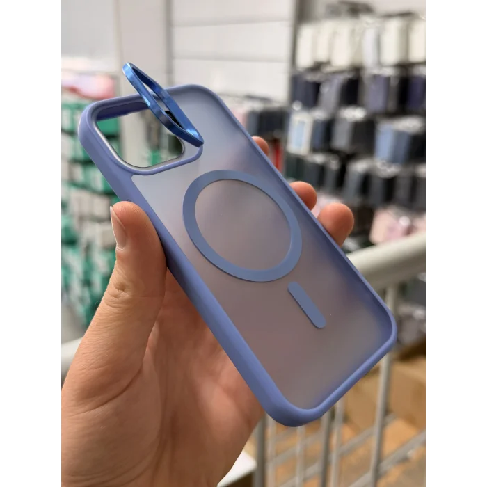 iPhone 13 Aras Standlı Mat Buzlu Magsafe Kılıf