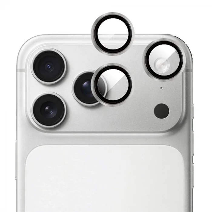 iPhone 18 Pro Ve 18 Pro Max Uyumlu Takma Aparatlı Sapphire Lens Koruyucu