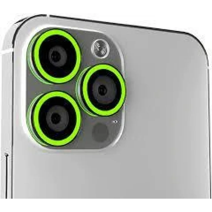 İphone 11 Fosforlu Neon Lens Koruma