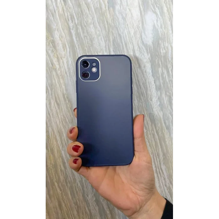 iPhone 11 Mat Elektro Cam Kamera Korumalı Kılıf