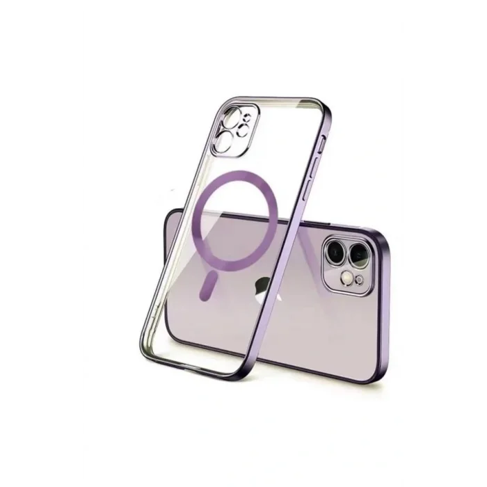 İphone 11 Pro Max Parlak Magsafe Lazer Telefon Kılıfı-Kılıf