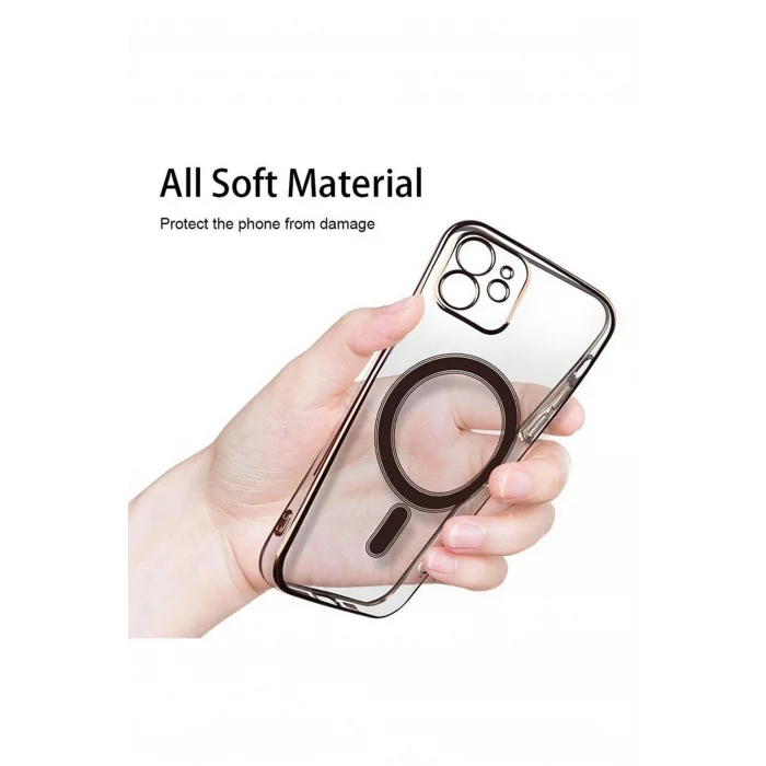İphone 11 Pro Max Parlak Magsafe Lazer Kapak-Kılıf
