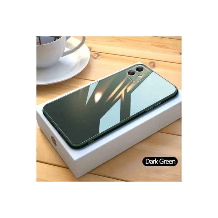 iPhone 11 Pro Parlak Cam Kamera Korumalı Telefon Kılıfı