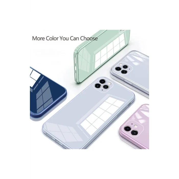 iPhone 11 Pro Parlak Cam Kamera Korumalı Telefon Kılıfı