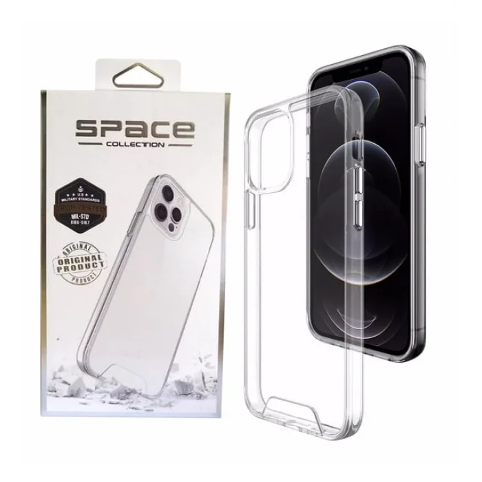 Iphone 12 Premium Space Şeffaf Silikon Kılı