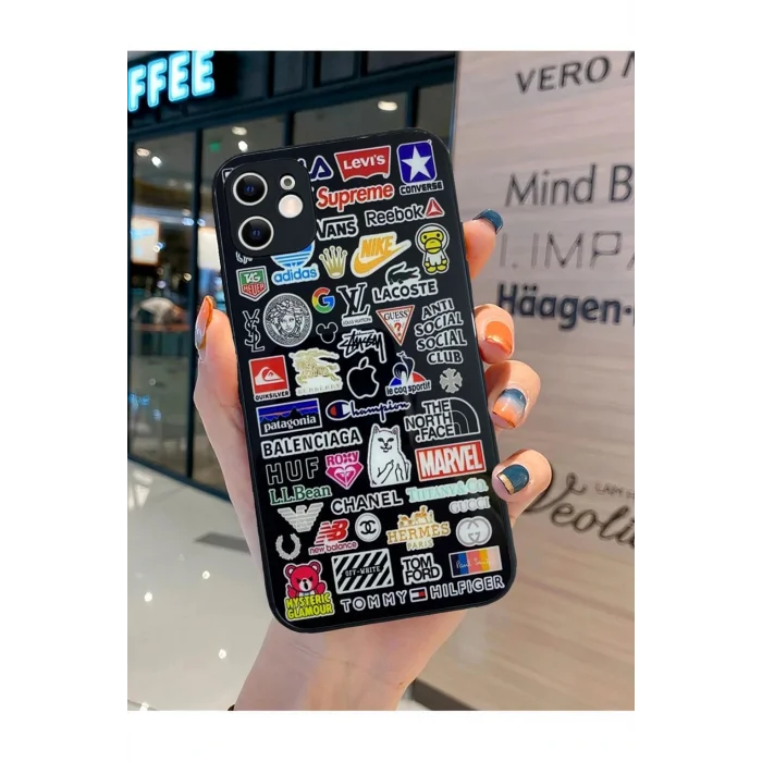 İphone 12 Pro Max Desenli Cam Telefon Kılıfı