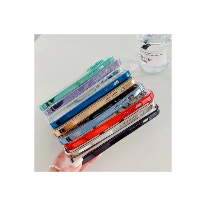 İphone 12 Pro Max Magsafe Uyumlu Parlak Lazer Telefon Kılıfı