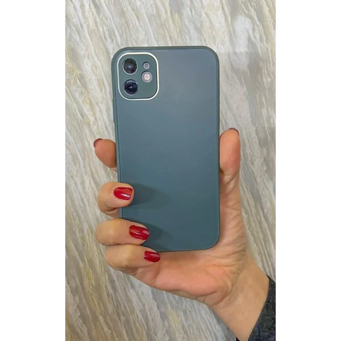 İphone 12 Pro Max Mat Elektro Cam Kamera Korumalı Kılıf