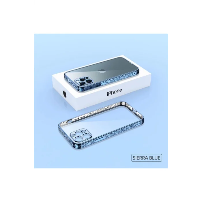 İphone 12 Pro Max Plating Kreatif Desenli Silikon Telefon Kılıfı