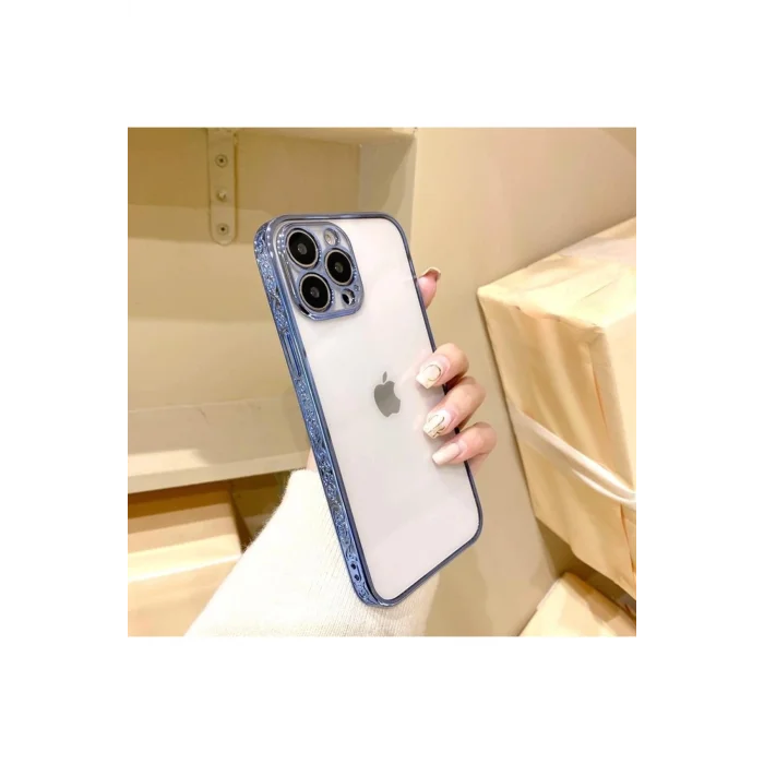 İphone 12 Pro Max Plating Kreatif Desenli Silikon Telefon Kılıfı