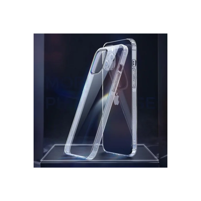 İphone 12 Pro Max Transparent Serisi Şeffaf Silikon Cep Telefonu Kılıfı