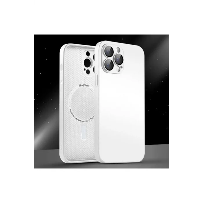 İphone 12 Pro Max Uyumlu Magsafe Ag Glass Buzlu Cep Telefopnu Kılıfı