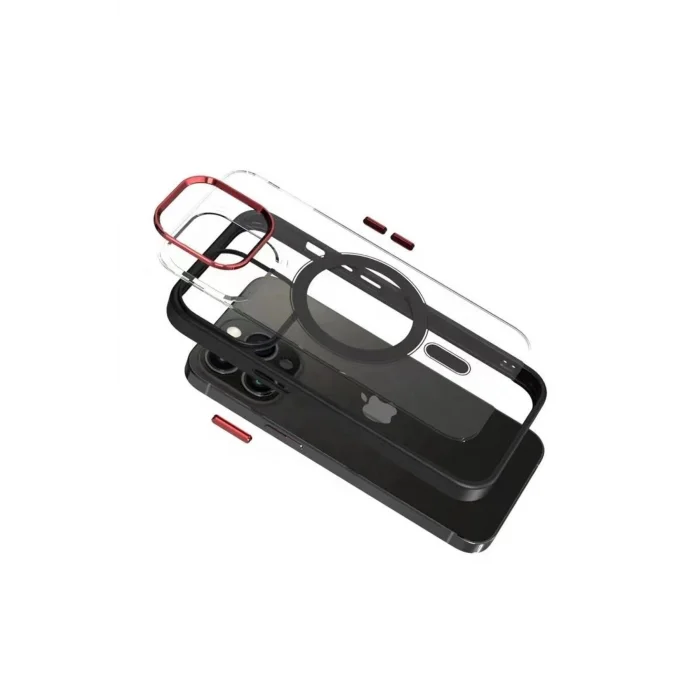 İphone 13 Pro Magsafe Leon Çerçeveli Cep Telefonu Kılıfı