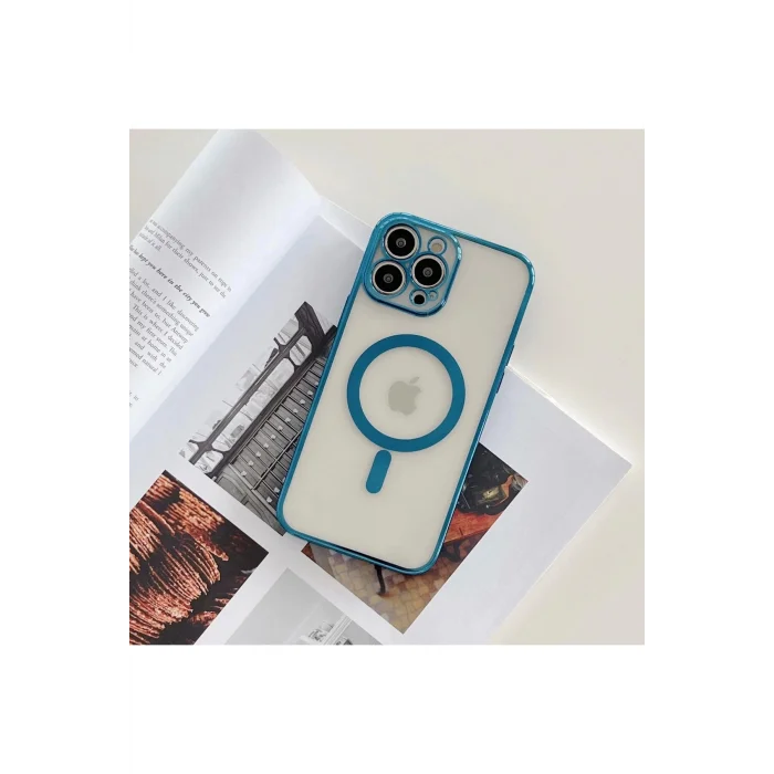 İphone 13 Pro Magsafe Uyumlu Parlak Lazer Telefon Kılıfı