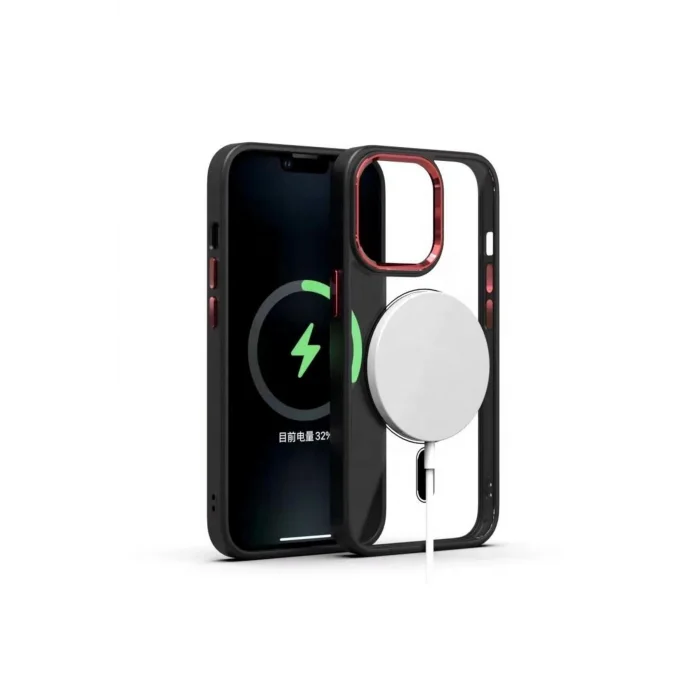İphone 13 Pro Max Magsafe Leon Çerçeveli Cep Telefonu Kılıfı