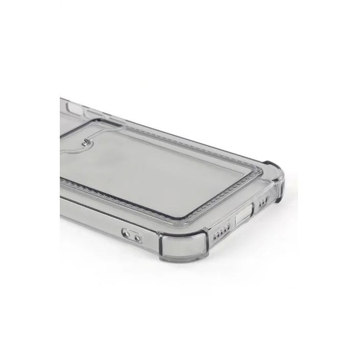 İphone 13 Pro Max Şeffaf Kartlı Silikon