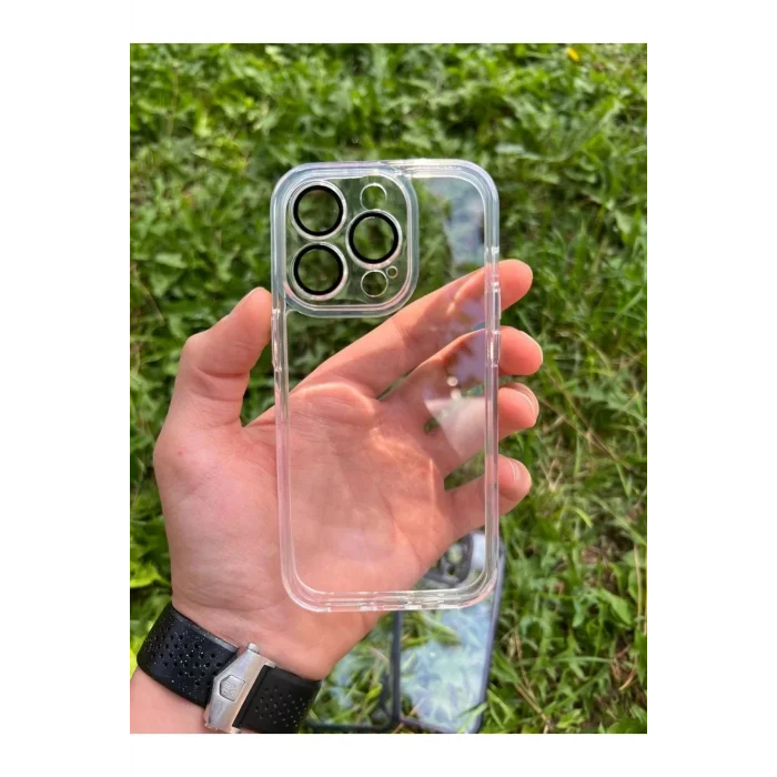 İphone 13 Pro Max Sp Lens Korumalı Silikon Telefon Kılıfı