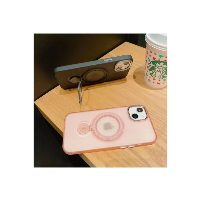 İphone 13 Pro Max Stantlı Buzlu Sert Magsafe Kapak