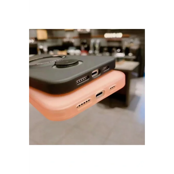 İphone 13 Pro Max Stantlı Buzlu Sert Magsafe Telefon Kılıfı