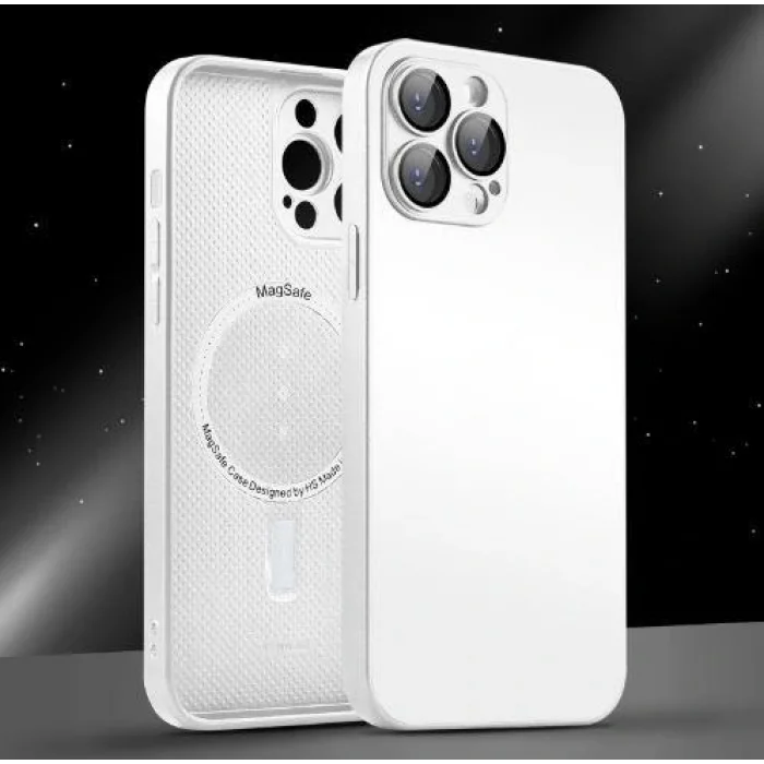 İphone 13 Pro Max Uyumlu Magsafe Ag Glass Buzlu Cep Telefopnu Kılıfı