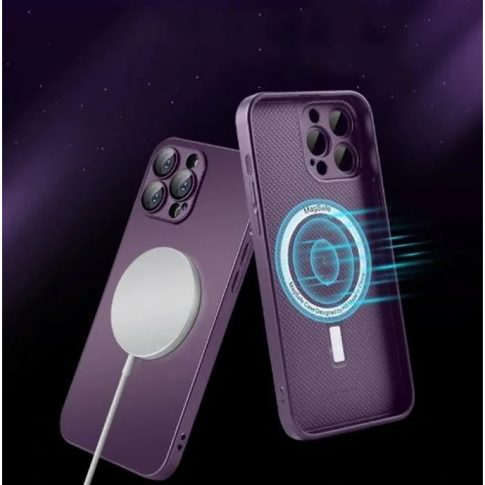 İphone 13 Pro Uyumlu Magsafe Ag Glass Buzlu Cep Telefopnu Kılıfı